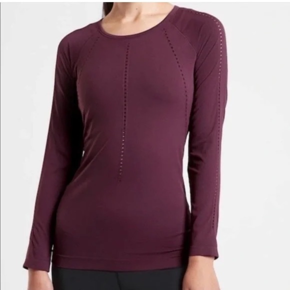 Athleta Tops - Athleta Foothill Long Sleeve Top in Maroon New